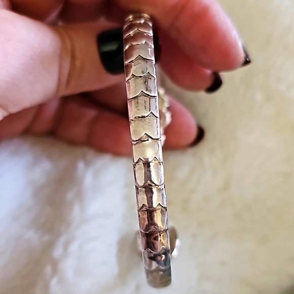 Cape Cod Sterling Silver Mermaid Cuff Bracelet - Picture 5 of 6